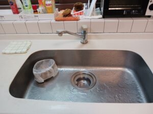 新潟キッチン取付け隊　ワンホールシングル水栓の取替　施工前